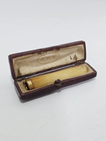 Antika Kemik Altın Sigara Ağızlığı 5,5cm 6,60 Gram 064 ürün görseli 1