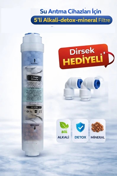 AQUA BELLA Su Arıtma Cihazı İçin 5'li Alkali-detox-mineral Filtre ürün görseli 1