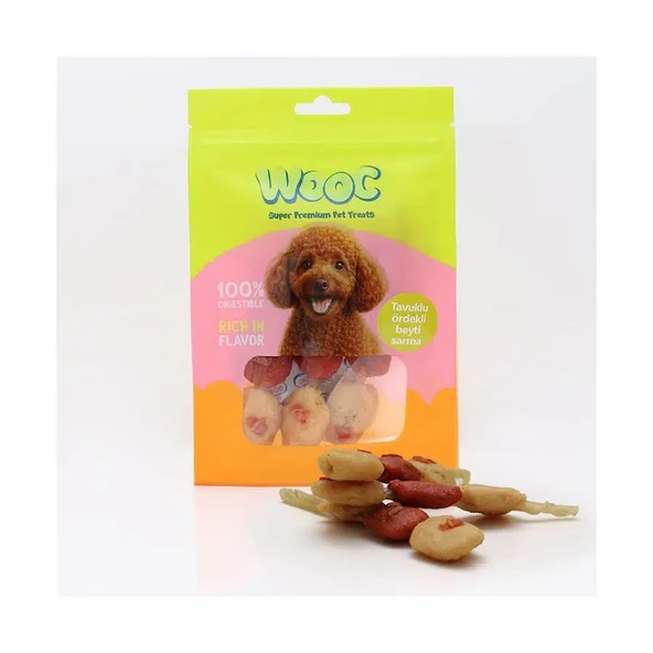 Wooc Tavuklu ve Ördekli Beyti Sarma Köpek Ödülü 75 Gr ürün görseli 1