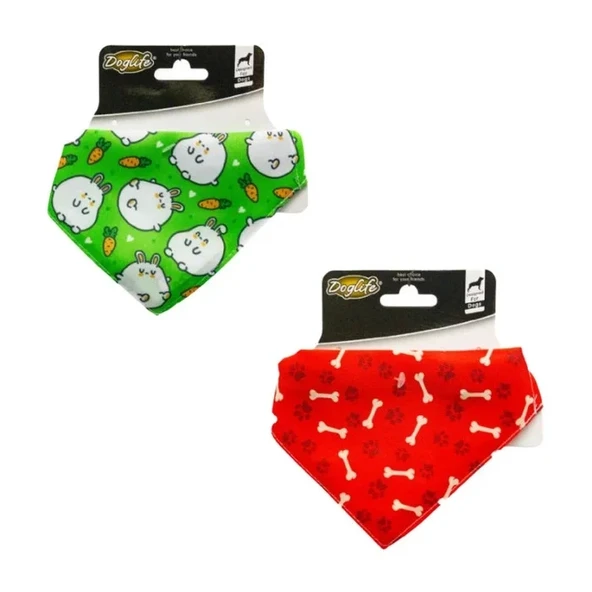 Doglife Meyve Desenli Bandanalı Köpek Boyun Fuları (40 cm) ürün görseli 1