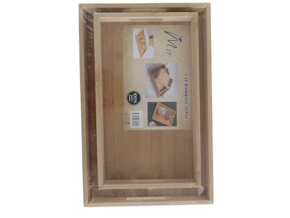 Mir 2'li Bamboo Tepsi - Resim 3