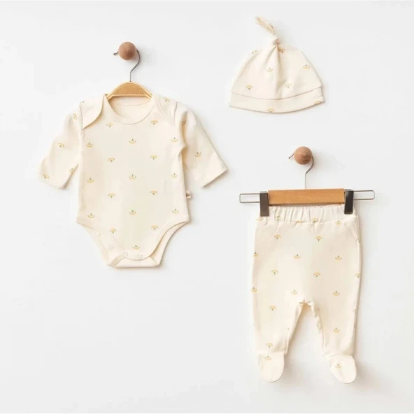 Eslenza Baby 3'lü Zıbın Takım 0038 Bej ürün görseli 1