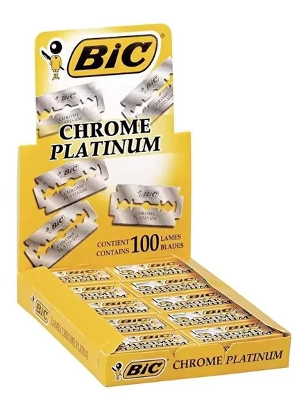 Bic Jilet Chrome Platinum Paket 20x5 Tam (200 x Yarım ) ürün görseli 1