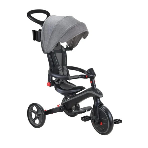 Globber Explorer 4in1 Katlanabilir Bisiklet Siyah Gri ürün görseli 1
