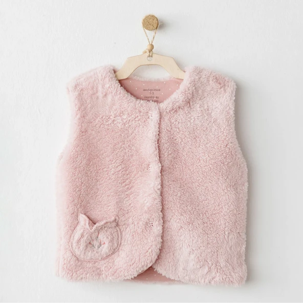Andywawa Ac26094 Mon Petit Amour Yelek Pink ürün görseli 1