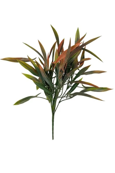 Yapay Çiçek Bambu Grass Turuncu 40cm Demet Garnitür Aradal Dekoratif Yapay Bitki ürün görseli 1