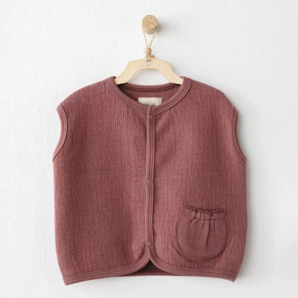 Andywawa Ac26201 Casual Yelek Dusky Rose ürün görseli 1