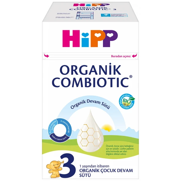 Hipp 3 Organik Combiotic Bebek Sütü 800 Gr ürün görseli 1