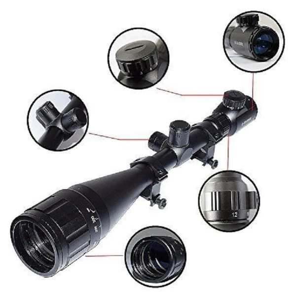 8-32X50 Çift Işıklı Zoomlu Riflescope Dürbün - Resim 3