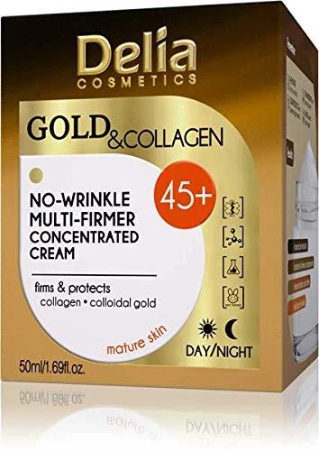 Delia Gold Collagen 45+ No-Wirinkle Kırışık Giderici Gündüz-Gece Kremi 50 Ml ürün görseli 1