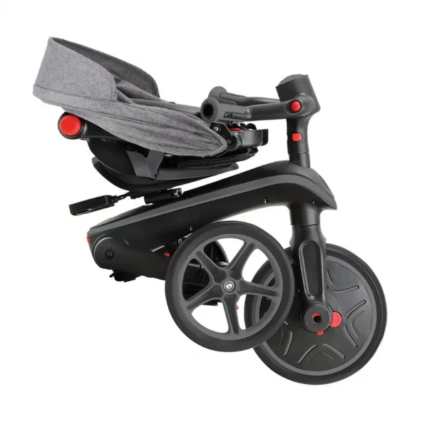 Globber Explorer 4in1 Katlanabilir Bisiklet Siyah Gri - Resim 3