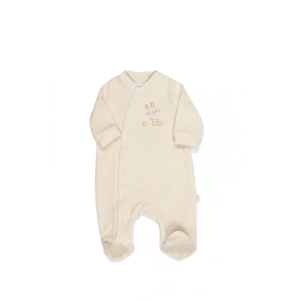 Bistyle Tulum Kadife I Love Daddy 15125 Açık Bej ürün görseli 1