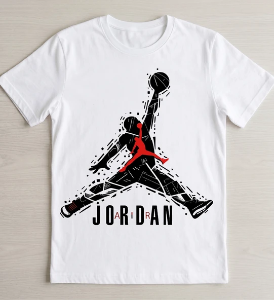 Jordan ütü ile uygulanabilen DTF tekstil baskı - Resim 2