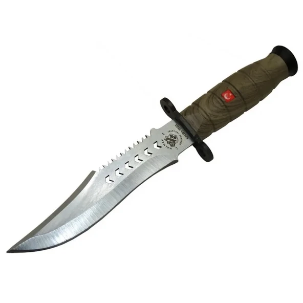 Halmak 1522 Haki Bıçağı 30Cm - Tırtıklı Sırt, Kılıflı ürün görseli 1
