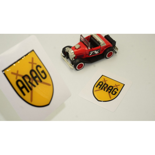 Arag Logo Damla Silikon Sticker 2 Li Set ürün görseli 1
