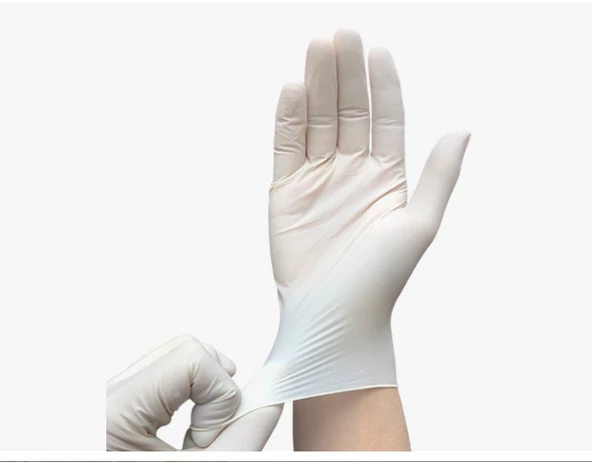 Eldiven Latex Eldiven Muayene Eldiveni M/L 60 Adet - Resim 2