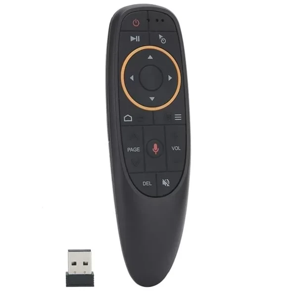 G10 Android-Windows-Linux-Tv Box-Mac Os Uyumlu 2.4 Ghz Ses Komutlu Wireless Air Mouse Uzaktan Kumanda ürün görseli 1