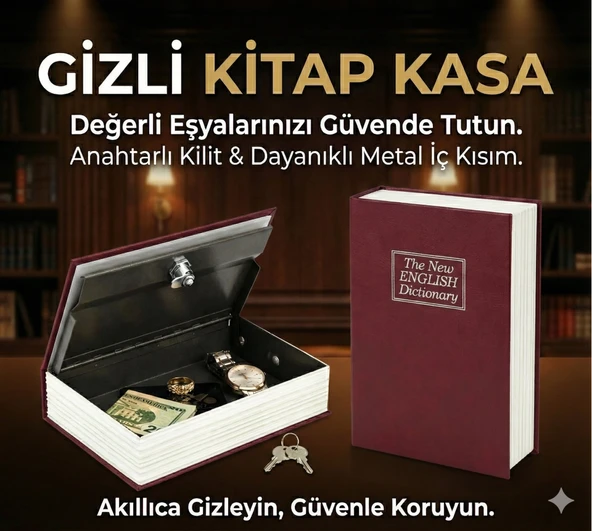 Kitap Görünümlü Gizli Kasa - Resim 2