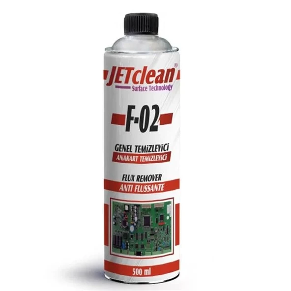 Jetclean F-02 500 Ml Flux Anakart Temizleme Sıvısı ürün görseli 1