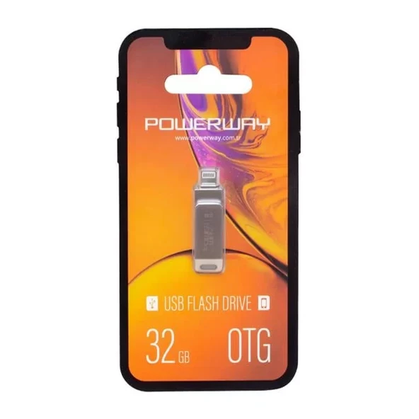 32 Gb İphone Usb 2.0 Otg Metal Flash Bellek ürün görseli 1