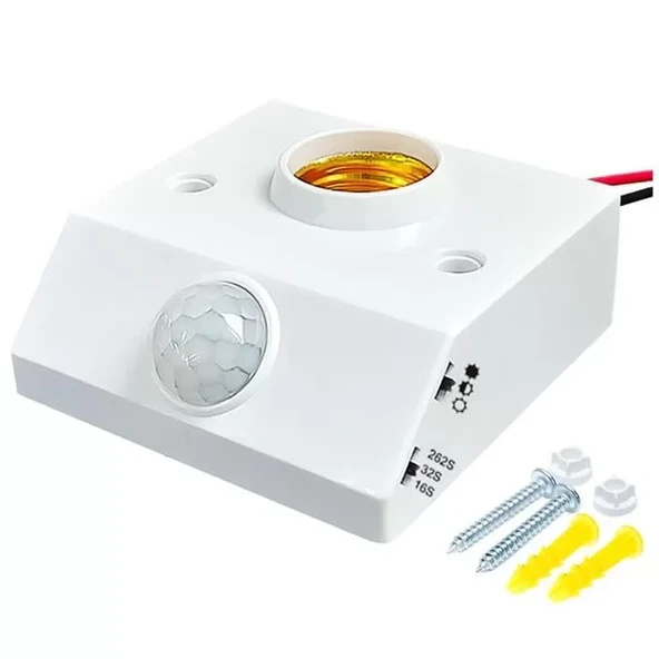 Ledx Dy-102 Abs 360 Pır Hareket Sensörlü E27 Duy Aparatı ürün görseli 1