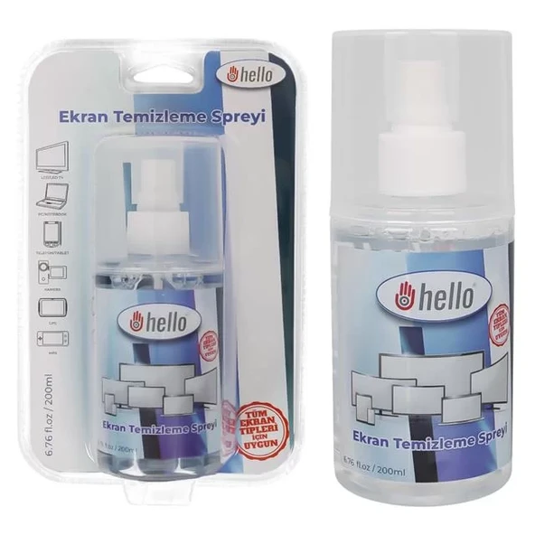 Hello Hl-27268 200Ml Profesyonel Ekran Temizleyici Sprey Telefon Tablet Tv Laptop Temizleme Solüsyonu ürün görseli 1