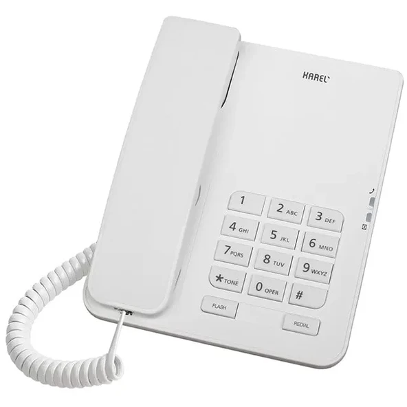 Karel Tm-140 Kablolu Ekransız Krem Masaüstü Telefon ürün görseli 1