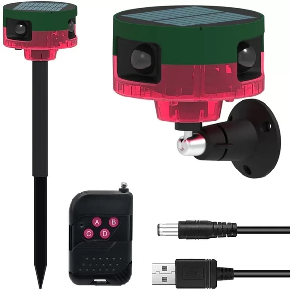 Pm-26946 Dc 5V Solar Sesli Hayvan Kovucu Alarm ürün görseli 1