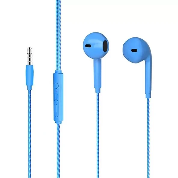 Lecoo Eh104Bl 3.5 Mm Jacklı Kablolu Kulak İçi Mikrofonlu Kulaklık ürün görseli 1