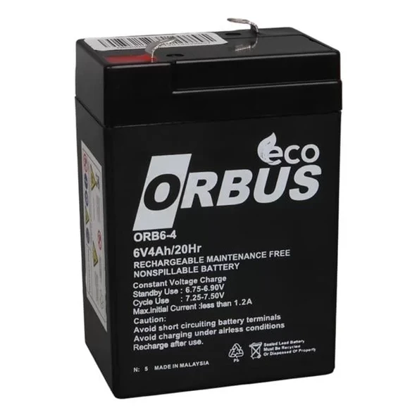 Mustang 6 Volt 4 Amper Kuru Işıldak Aküsü (70X48X101 Mm) ürün görseli 1