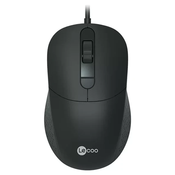 Lecoo Ms102 800/1200/1600 Dpı 4 Tuşlu Usb Kablolu Optik Mouse ürün görseli 1