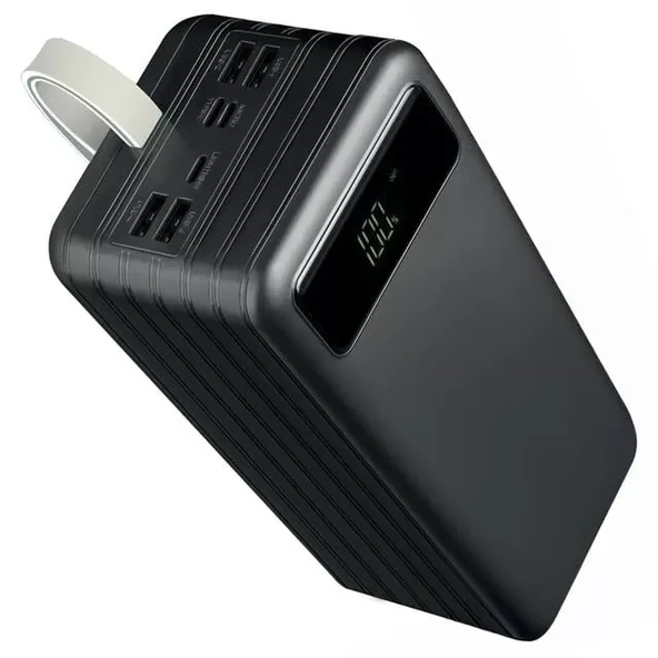 Tx80 80.000Mah Kablolu Dijital Göstergeli Gerçek Fener Işıklı Kamp Siyah ürün görseli 1