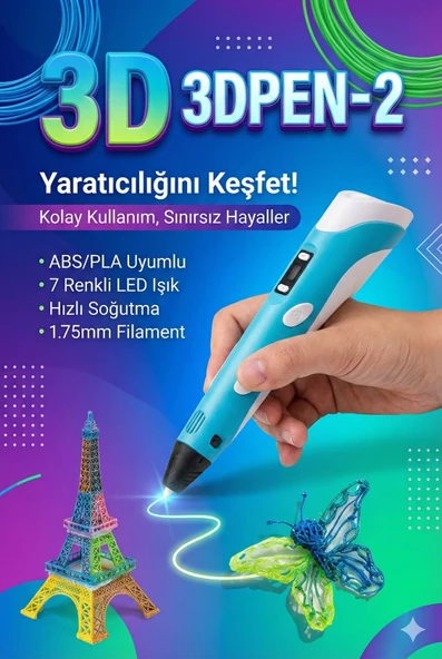 Üç Boyutlu Yazıcı 3D Kalem Pen Printer ürün görseli 1