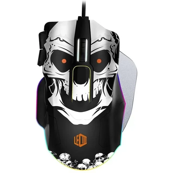 Lecoo Mg1102 8200 Dpı 10 Makro Tuşlu Kablolu Rgb Ledli Mouse + Mousepad ürün görseli 1