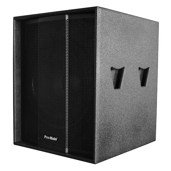 Pro-Main Ms-1018Sa 46 Cm 1200 Watt Aktif Ahşap Kabin Subwoofer ürün görseli 1