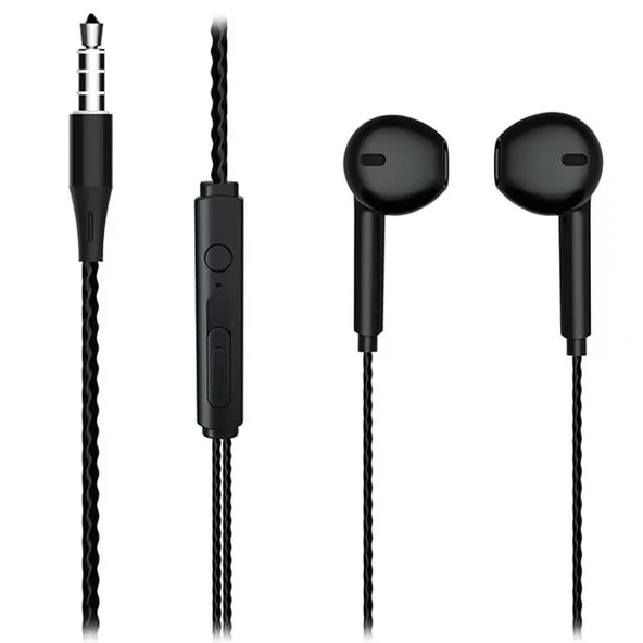Lecoo Eh104B 3.5 Mm Jacklı Kablolu Kulak İçi Mikrofonlu Kulaklık Siyah ürün görseli 1