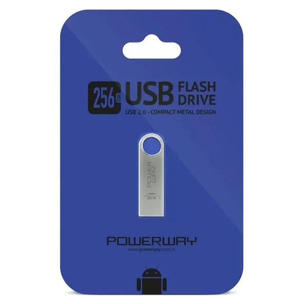 256Gb Metal Flash Bellek 2.0 Usb Bellek ürün görseli 1