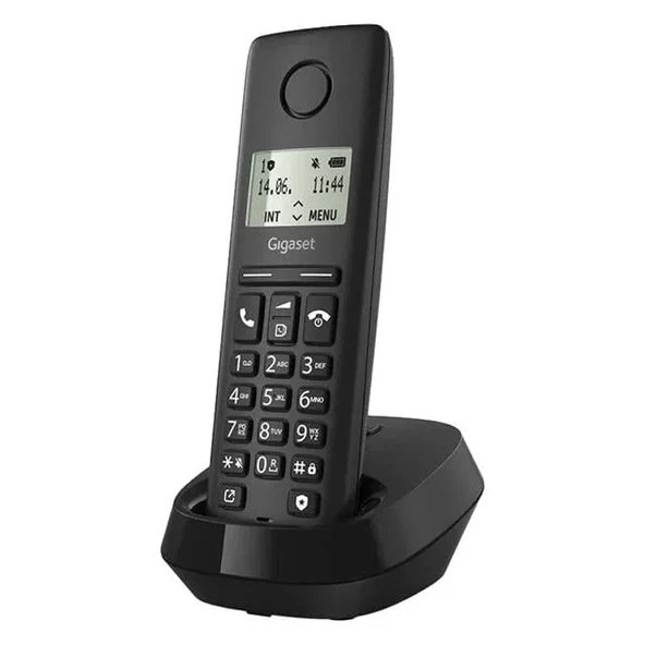 Gigaset Pure 100 Siyah Dect Telsiz Telefon - 14 Saat Konuşma 50 Kişilik Rehber Kapasitesi ürün görseli 1