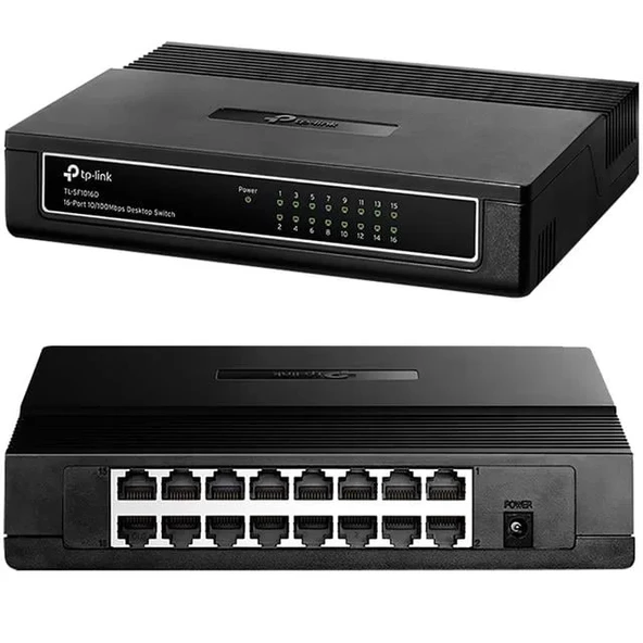 Tp-Link Tl-Sf1016D 16 Port 10-100 Mbps Ethernet Switch ürün görseli 1