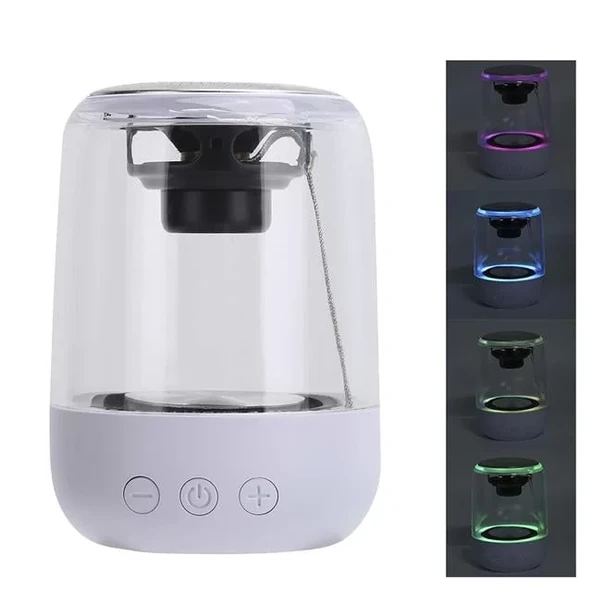 Magicvoice Mv-24696 600 Mah Taşınabilir Rgb Mikrofonlu Aux-Tf-Bluetooth 3 Watt Hoparlör (Beyaz) ürün görseli 1