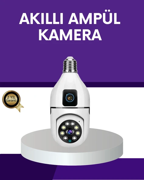 1080P WiFi Ampul Güvenlik Kamerası – Gece Görüş & Uzaktan Erişim ürün görseli 1