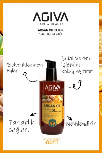 Argan İçerikli Saç Bakım Yağı-100ML - Resim 4