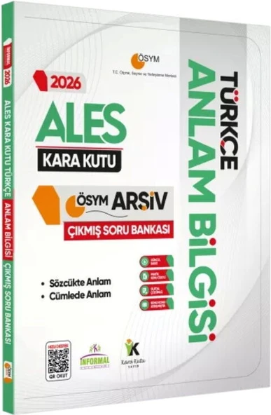 İnformal Yayınları 2026 ALES Türkçenin Kara Kutusu Anlam Bilgisi ÖSYM Çıkmış Çözümlü Soru Bankası ürün görseli 1