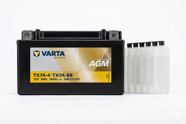 Varta Gold AGM TX7A-BS (12V 6Ah) Motosiklet Aküsü Yeni ürün görseli 1
