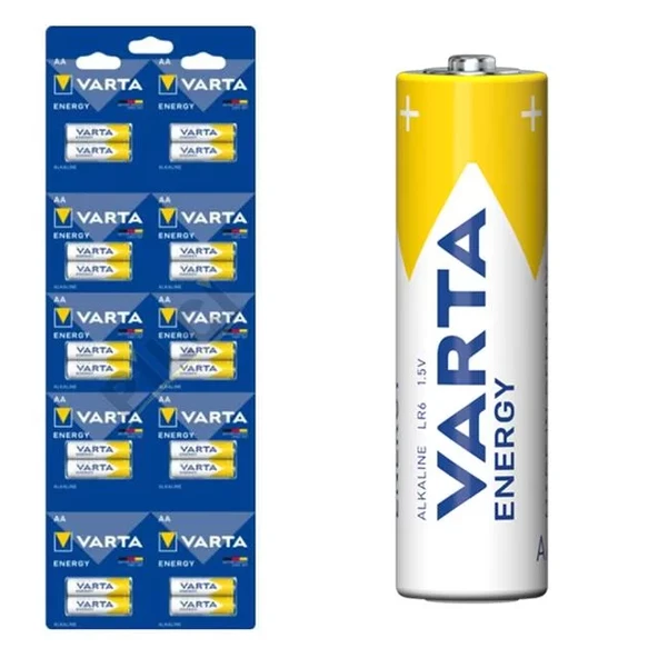 1.5 Volt Alkalin Aa Kalem Pil 2'Li Yırtmalı (20'Li Kartela Paket) ürün görseli 1