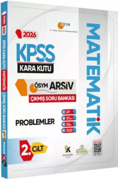 İnformal Yayınları 2026 KPSS Matematik Kara Kutusu Problemler ÖSYM Çıkmış Soru Bankası 2. Cilt ürün görseli 1