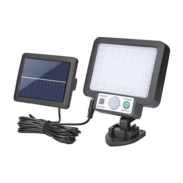 Jx-F56 Solar Panelli Hareket Sensörlü Üç Modlu Duvar Lambası ürün görseli 1