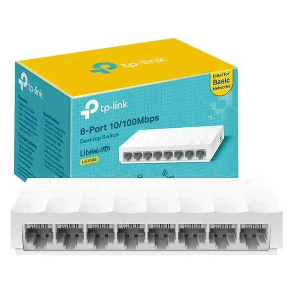 Tp-Link Ls-1008 8 Port 10 - 100 Mbps Ethernet Switch ürün görseli 1