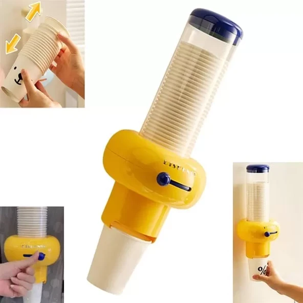 Sn-29919 Kendinden Yapışkanlı Plastik - Karton Bardak Tutucu Dispenseri ürün görseli 1