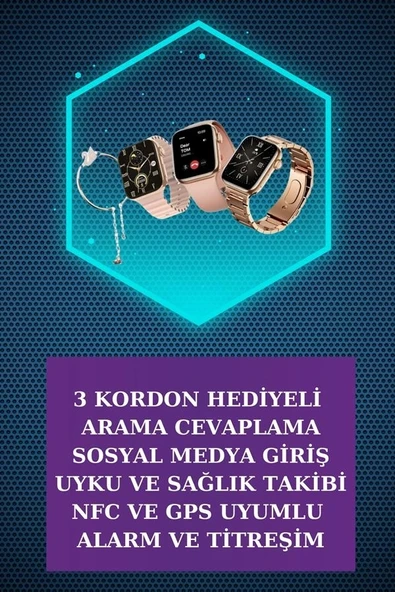 Dijital Göstergeli Powerbank Bluetooth Kulaklık ve Yeni Nesil Amoled Ekran Akıllı Saat ürün görseli 1